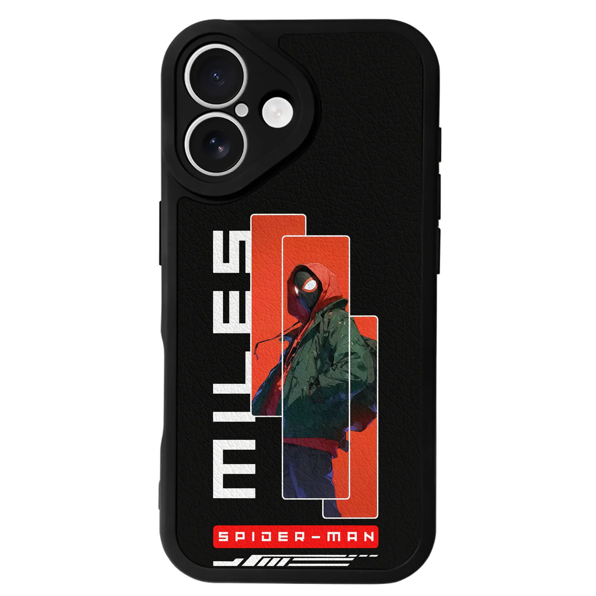 アベンジャーズ (Avenjāzu) グッズ スパイダーマン（Spider-Man） - IPhone 16シリーズ対応 ・ シリコンスマホケース ・ レザー調 ・ 高精度フィット ・ 耐衝撃 ・ ワイヤレス充電対応 ・ 精密カット